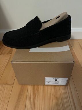 Rothy's Black Women’s The Red Velvet Penny Loafers